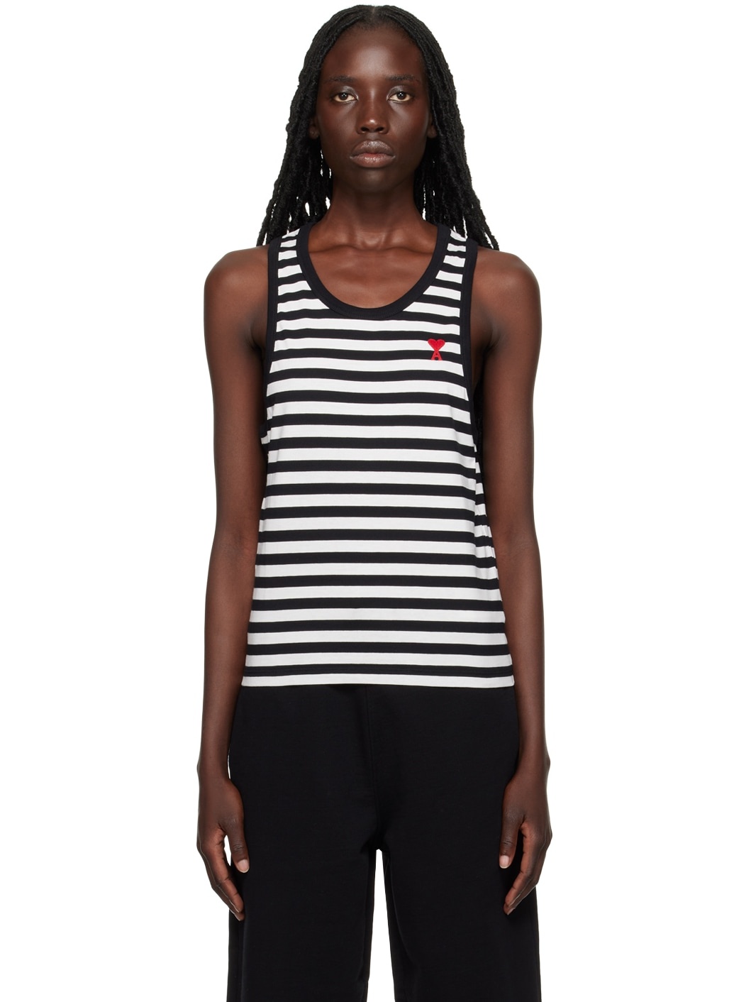 Black & White Ami de Cœur Tank Top - 1