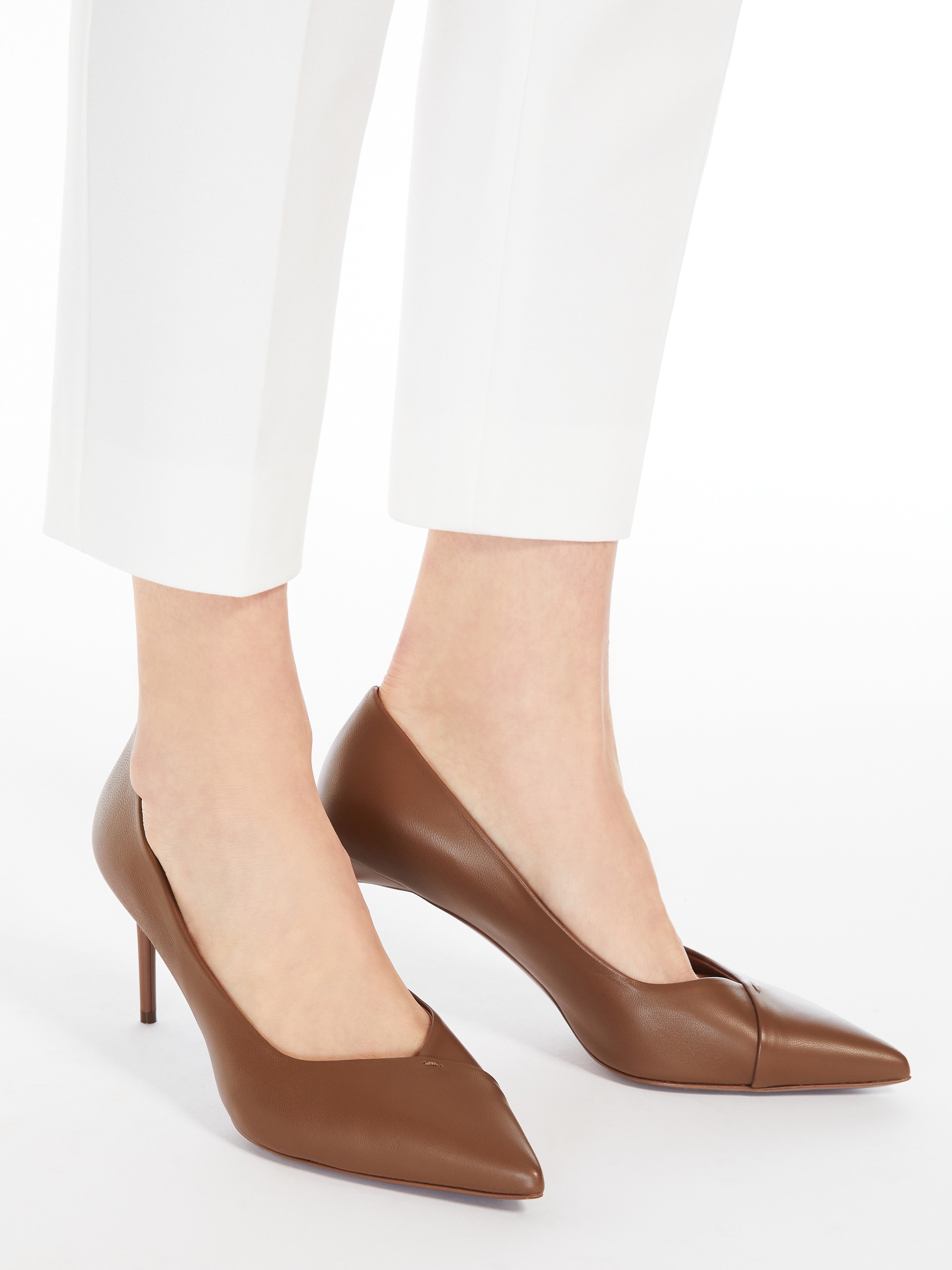 PHYLLIS Nappa leather court shoes - 7
