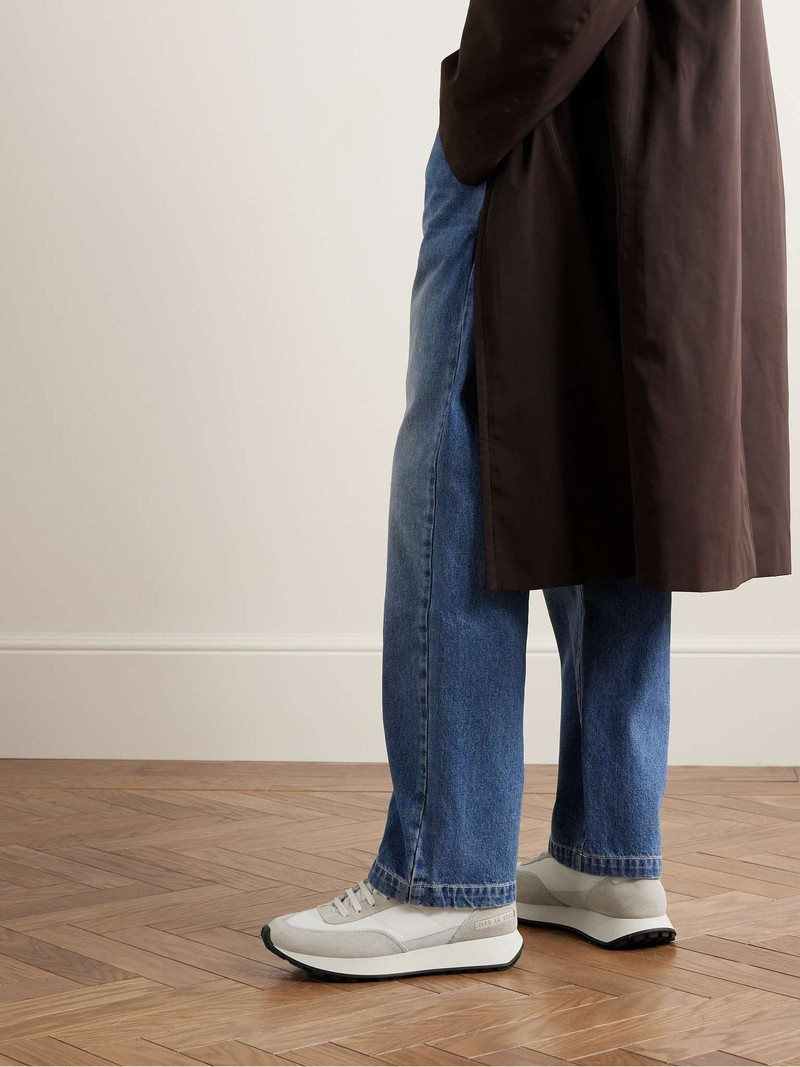 Common Projects Track Classic Leather and Suede-Trimmed Ripstop Sneakers outlook