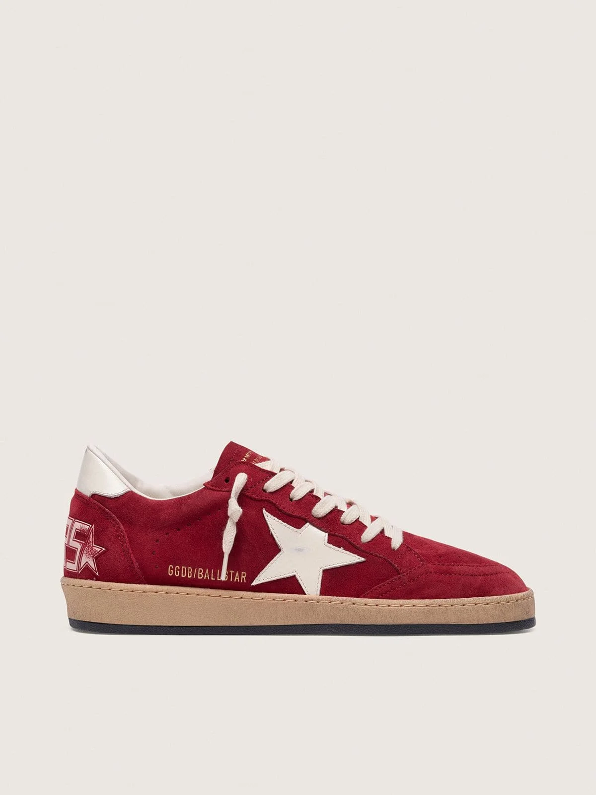Men’s Ball Star in red suede with white star - 1