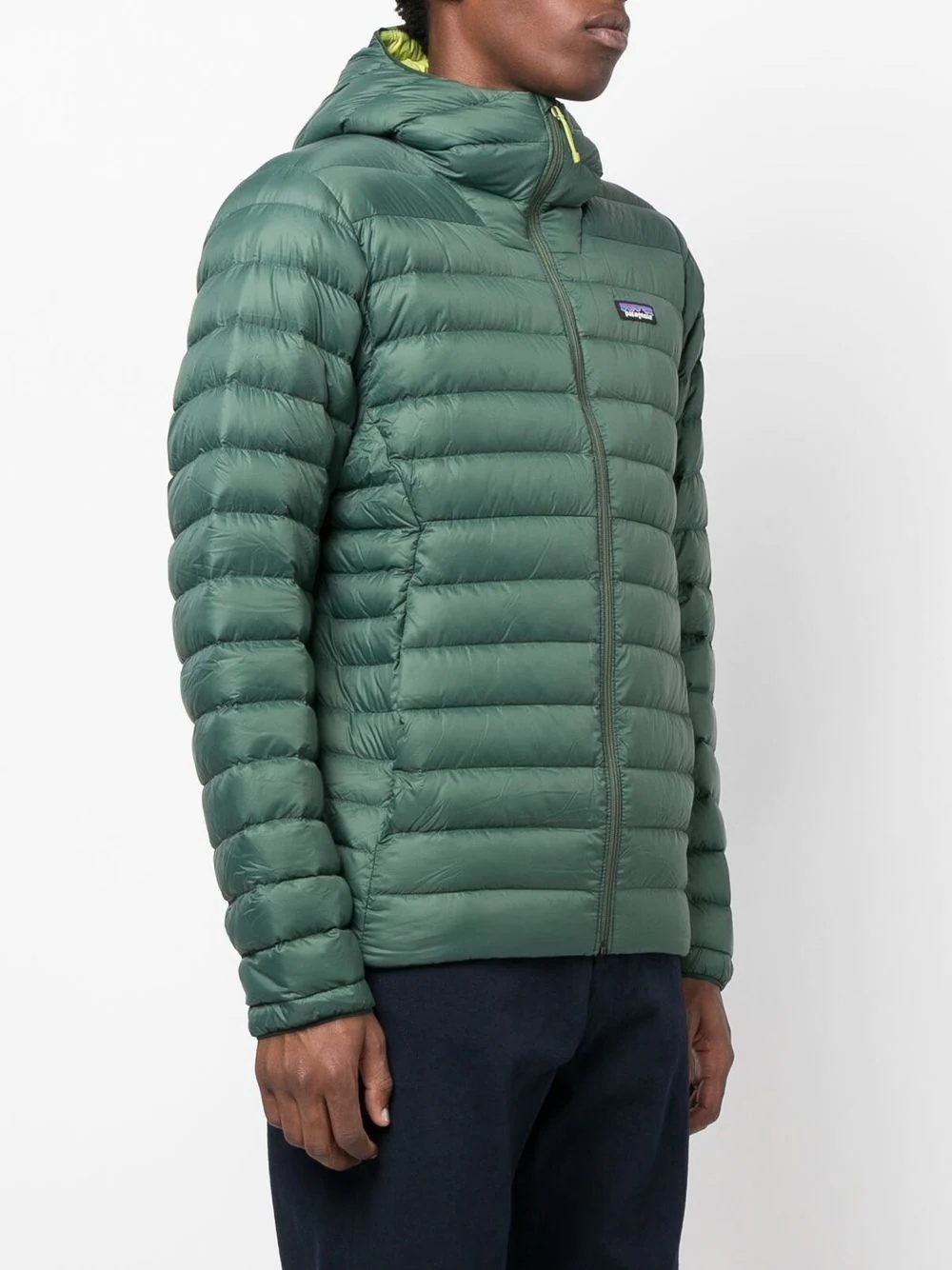 logo-patch padded down jacket - 3