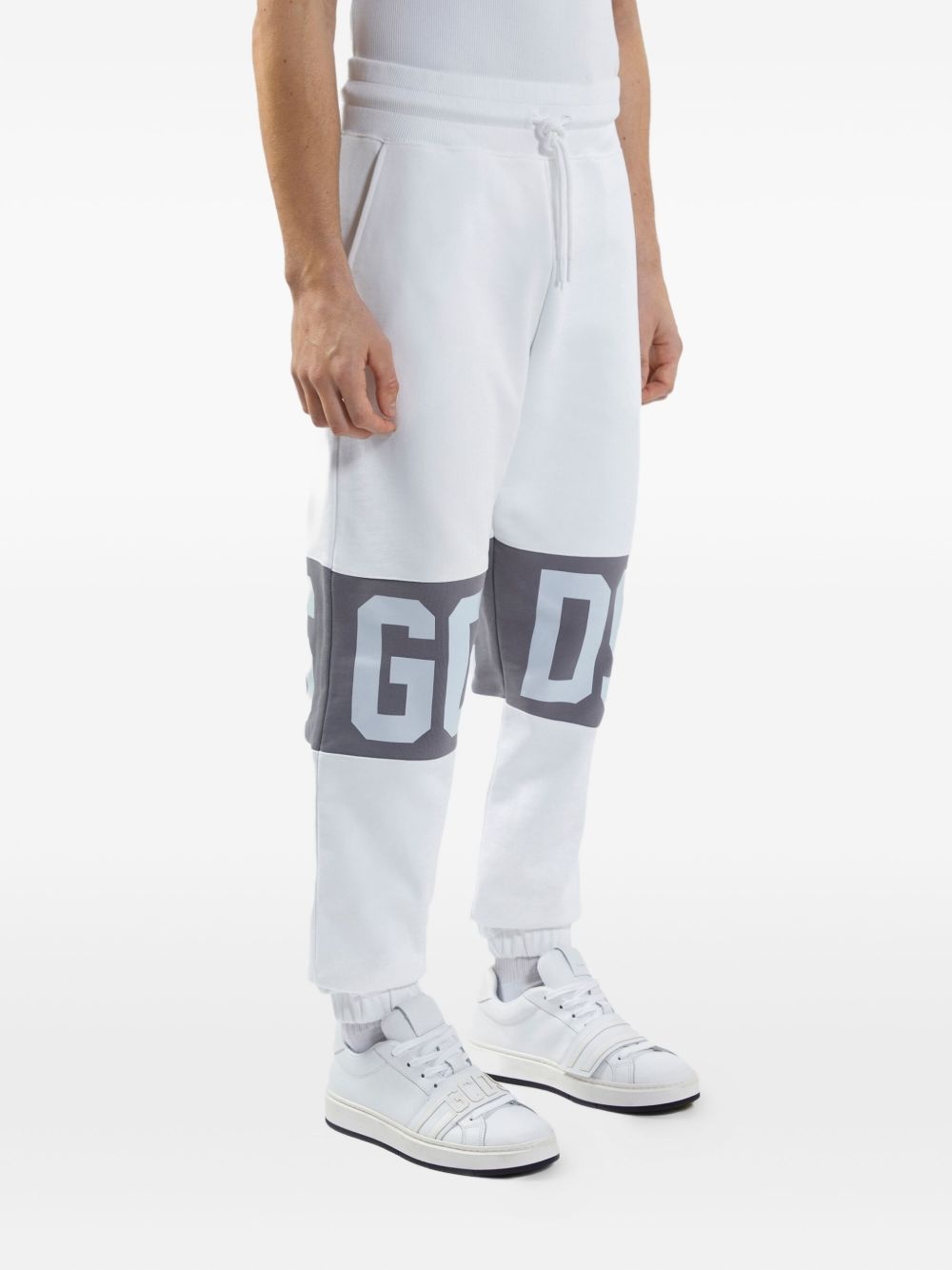 logo-print cotton sweatpants - 4
