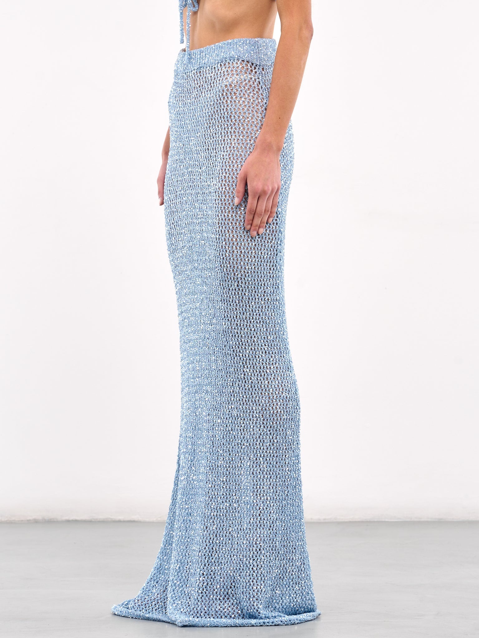 Sequin Crochet Maxi Skirt - 2