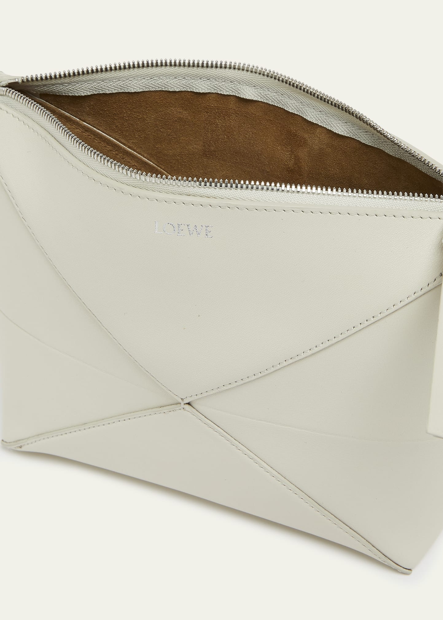Puzzle Fold Leather Pouch Shoulder Bag - 4