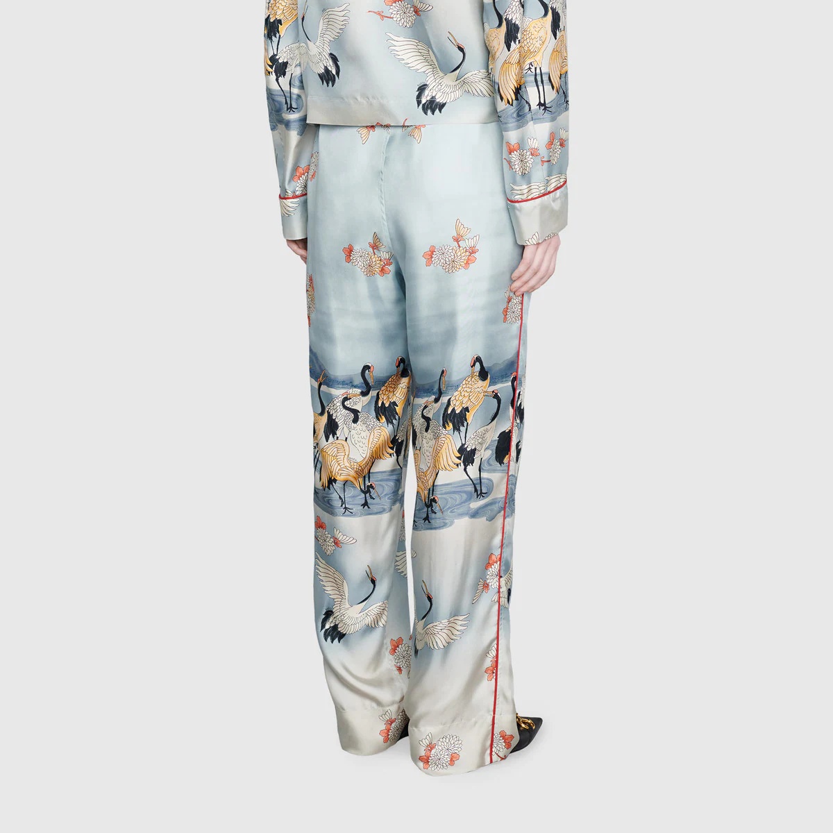 Online Exclusive pond print pajama pant - 4