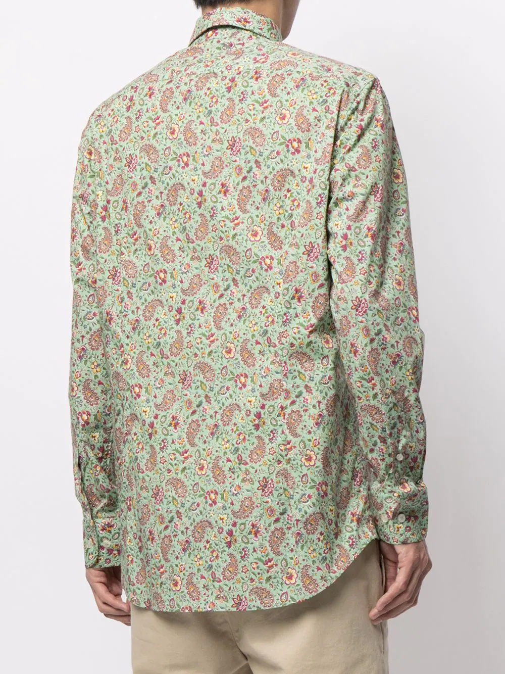 paisley print cotton shirt - 4