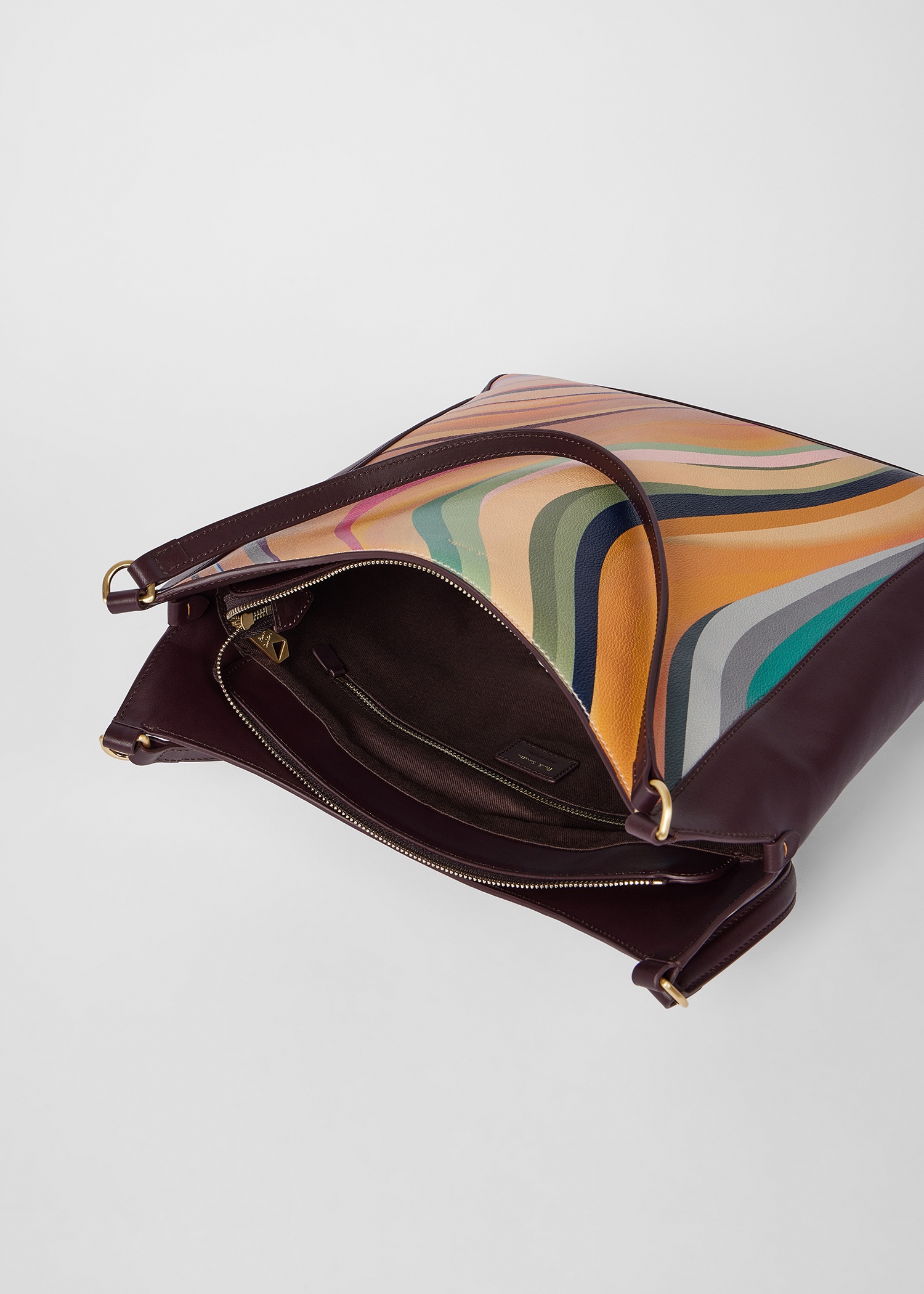 Women's 'Dusky Swirl' Leather Shopper Bag - 8