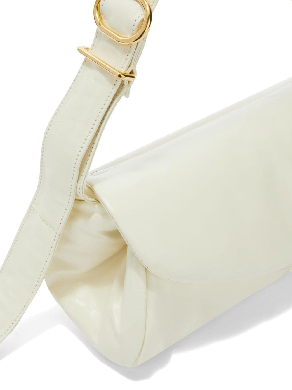 Jil Sander Cannolo padded large leather shoulder bag