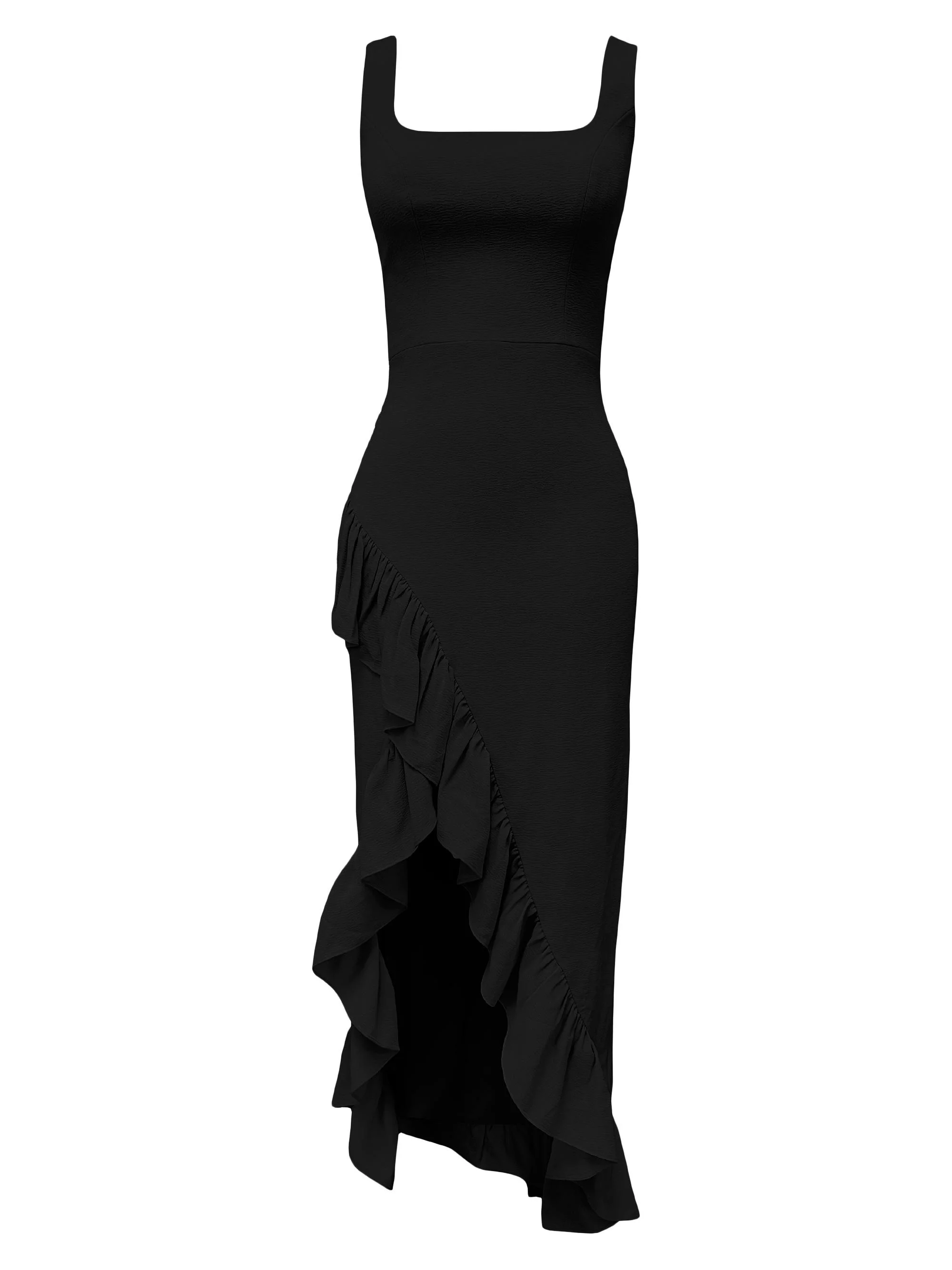 Women's Charlene Ruffle Mermaid Gown - Black - 1