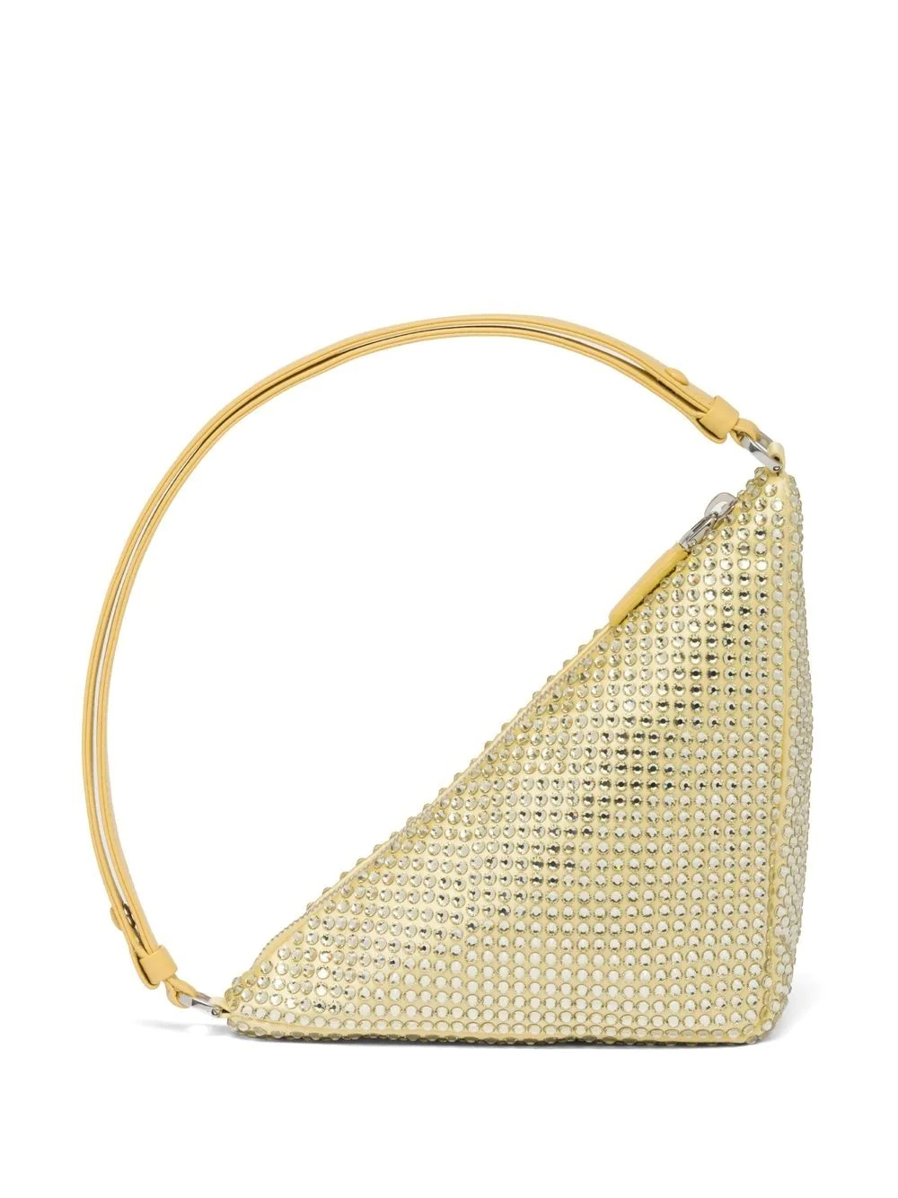 Triangle crystal-embellished mini bag - 3