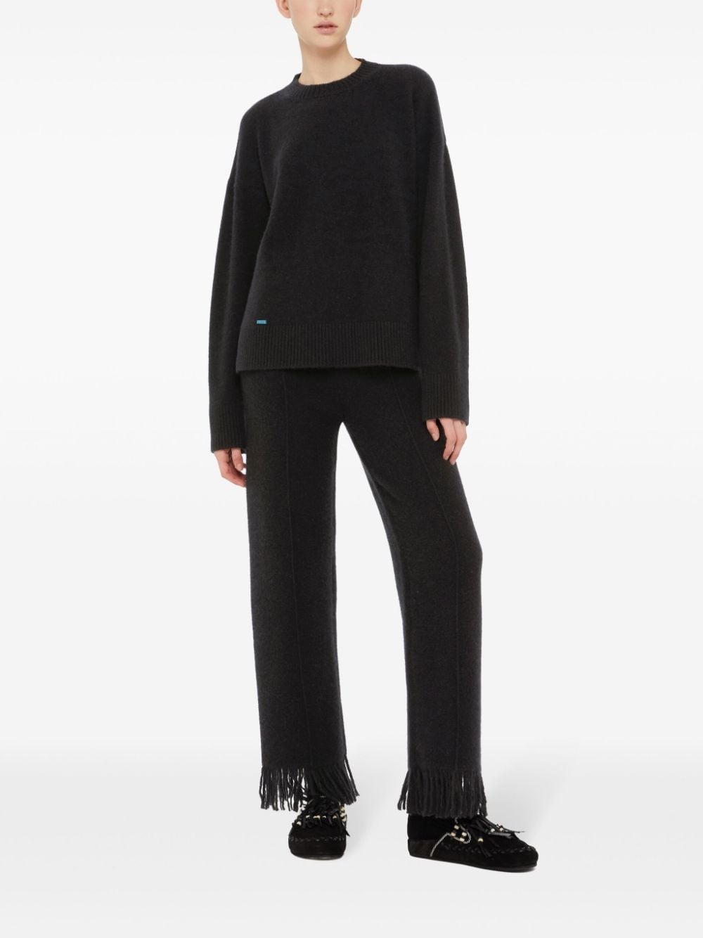 ribbed-edge cashmere-blend jumper - 2