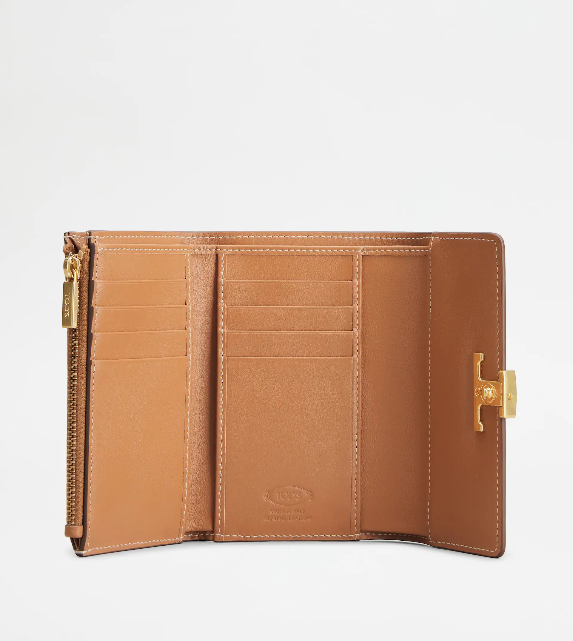 TIMELESS WALLET IN LEATHER - BROWN - 2