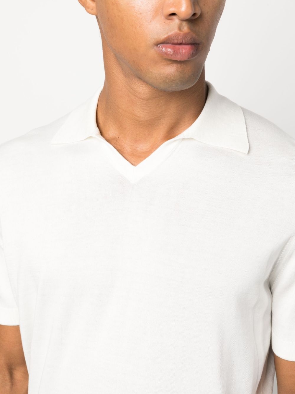 fine-knit cotton polo - 5