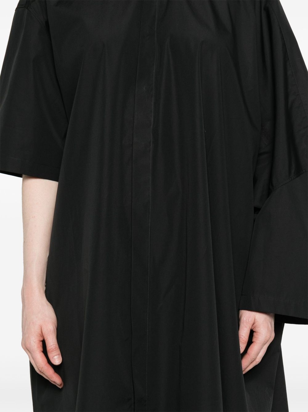 extended shirt midi dress - 5