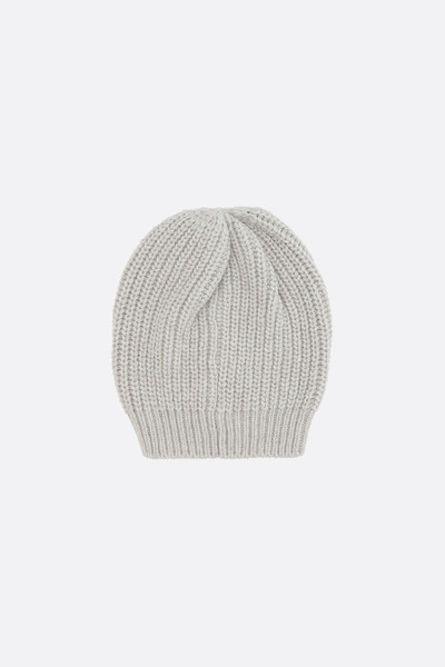 Brunello Cucinelli CASHMERE SILK BEANIE WITH SEQUINS outlook