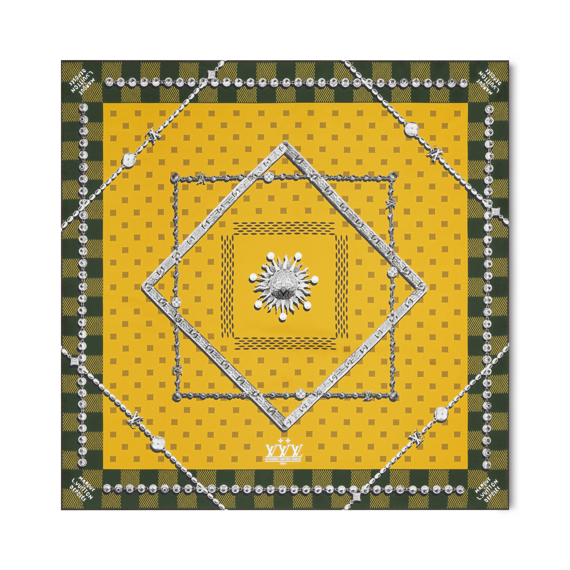 Damier Jewelry Silk Square - 1