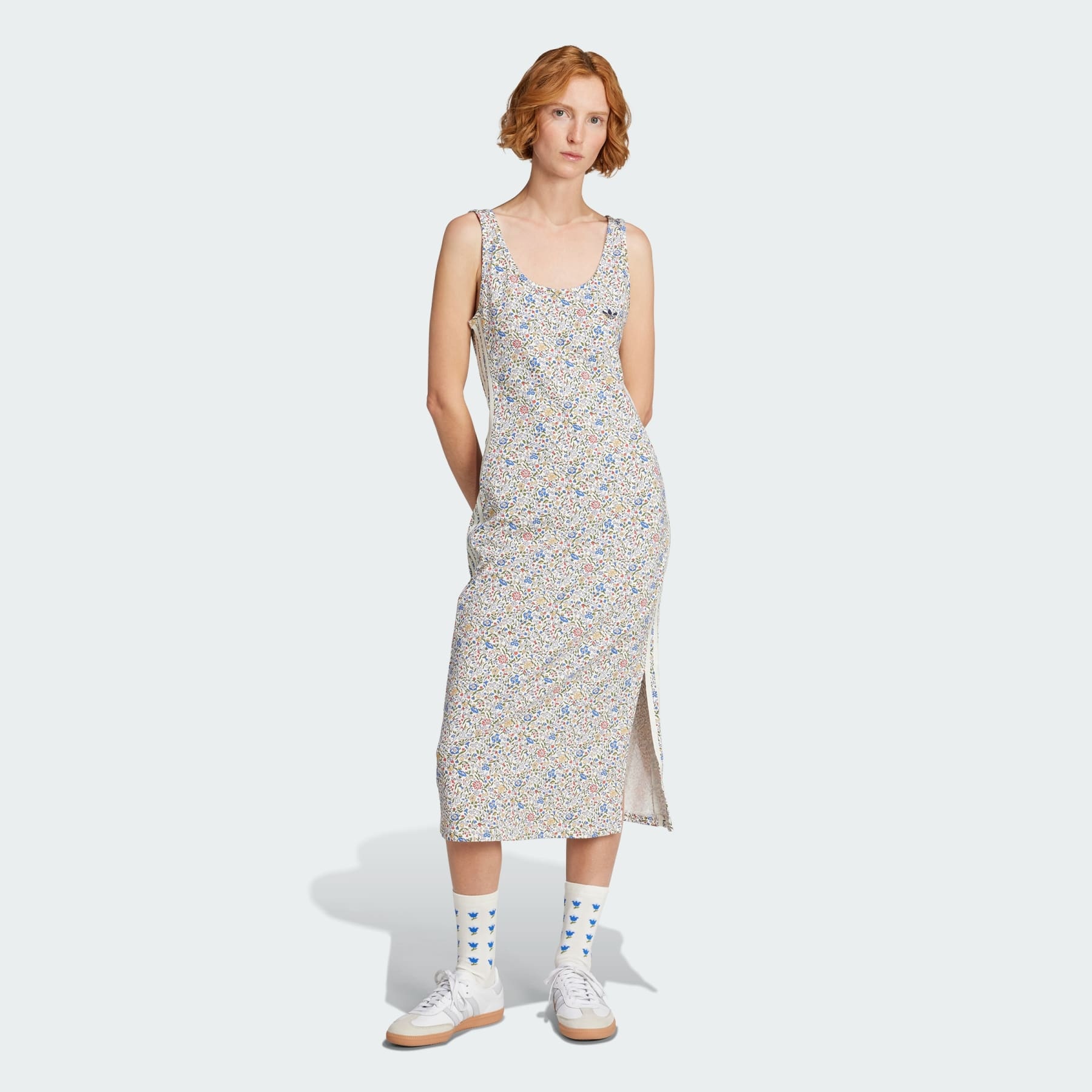 adidas Originals x Liberty London Bodycon 3-Stripes Maxi Dress - 2