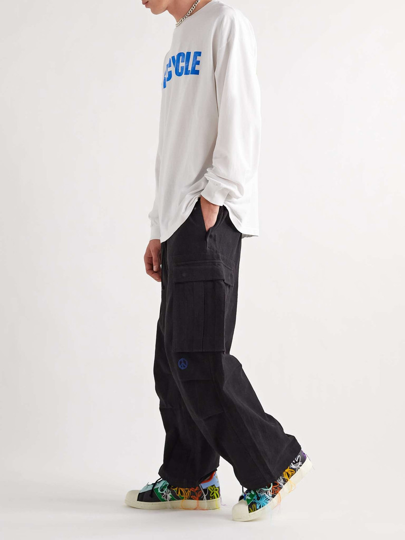 adidas + Sean Wotherspoon SUPEREARTH Superstar Embroidered Faux Leather Sneakers outlook