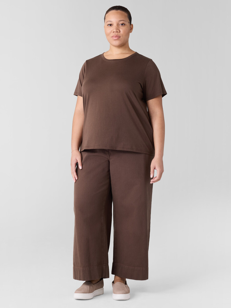 Organic Pima Cotton Jersey Round Neck Tee 6