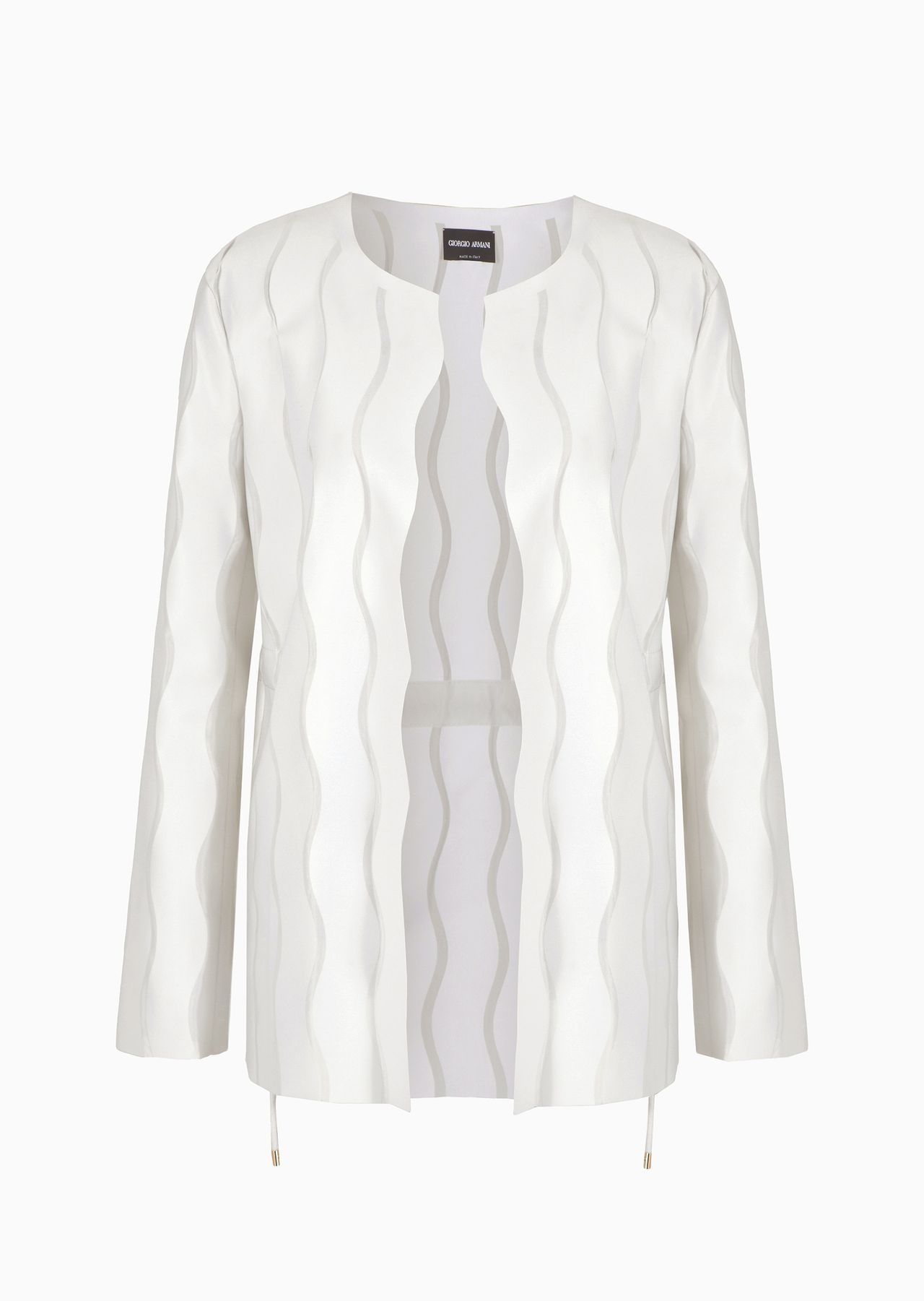 Technical jersey jacket with wave motif - 1