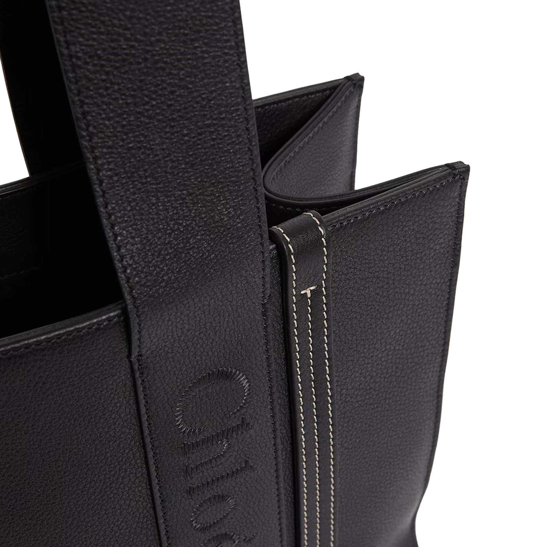 Chloe Woody Medium Leather Tote Bag - 4