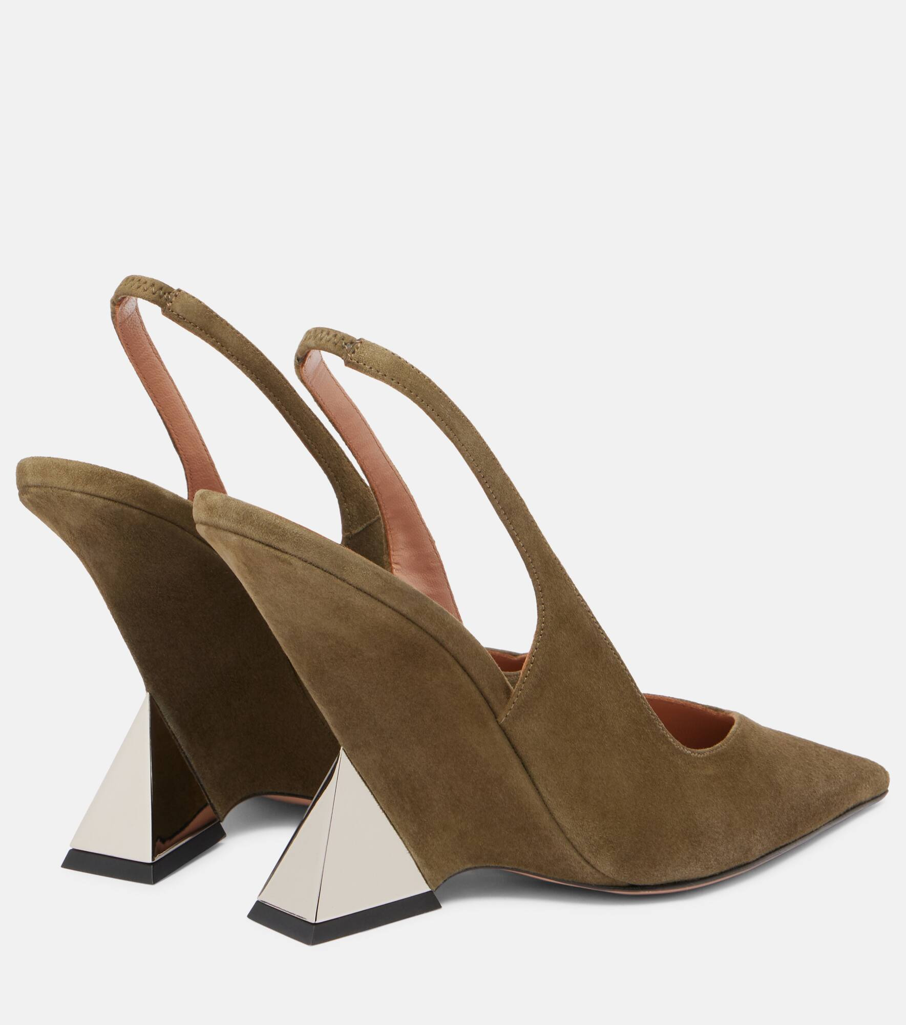Cheope 105 suede slingback pumps - 3