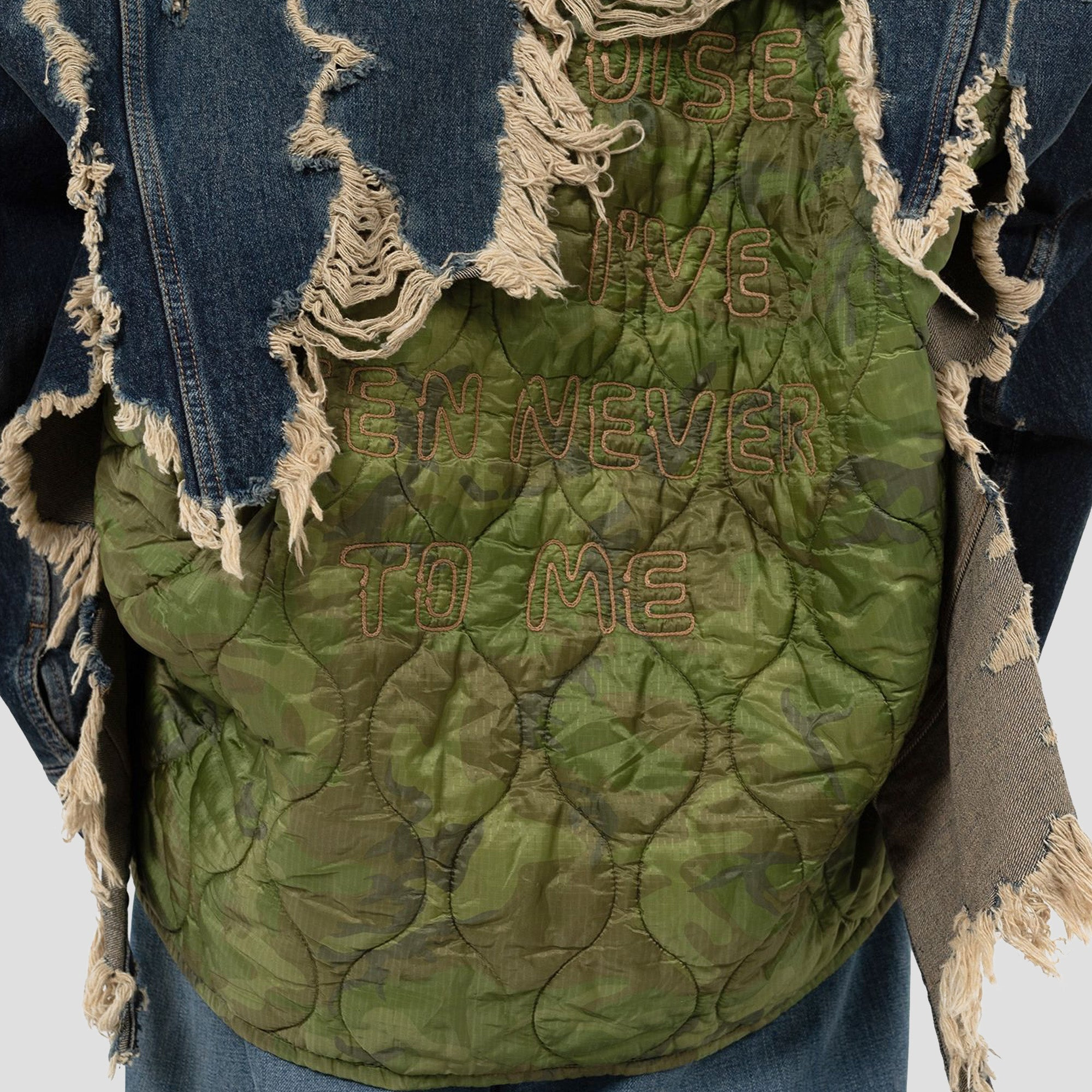 DOUBLE LAYERED DENIM JACKET - 3