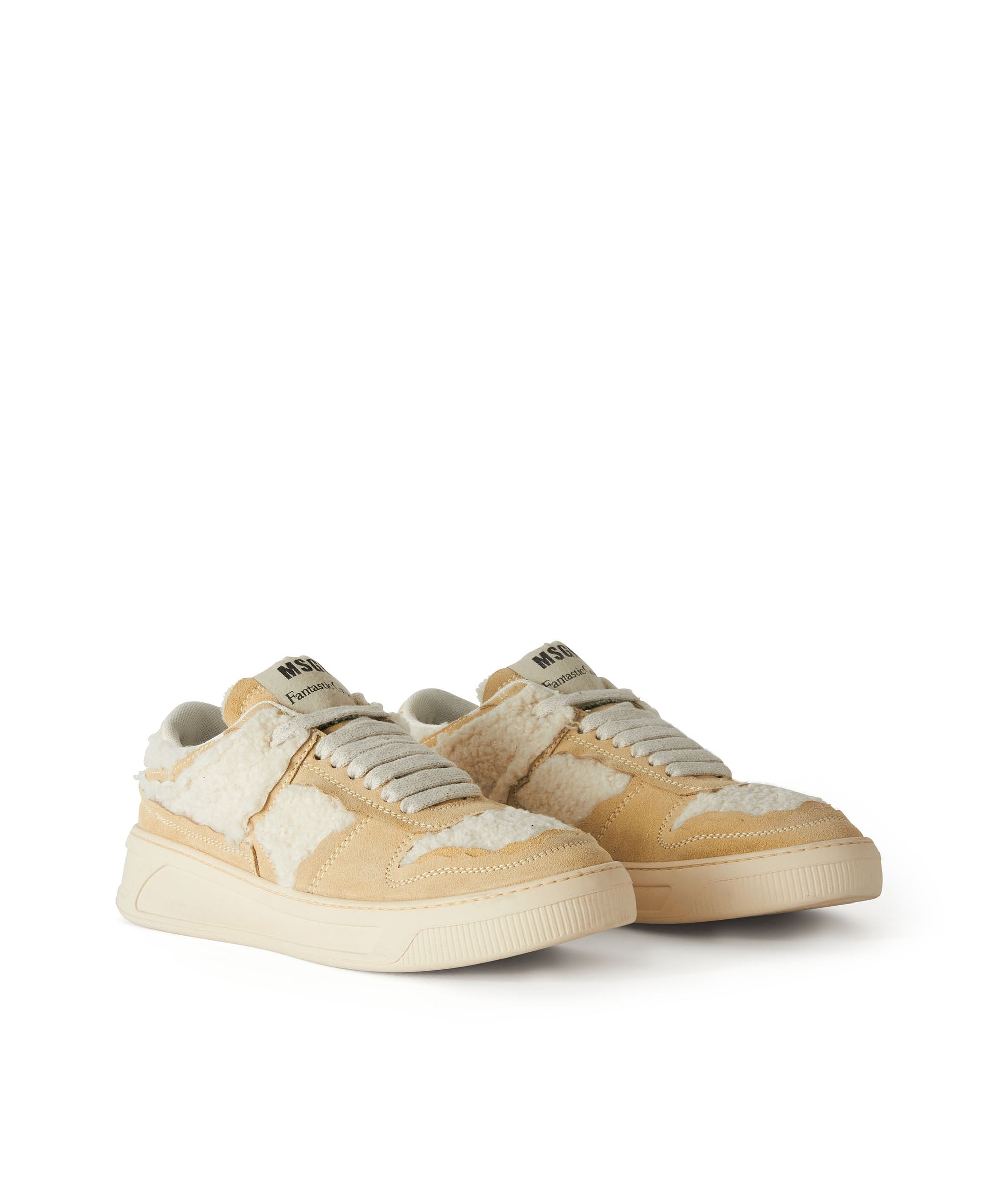 FG1 Sneakers with faux shearling inlays - 3