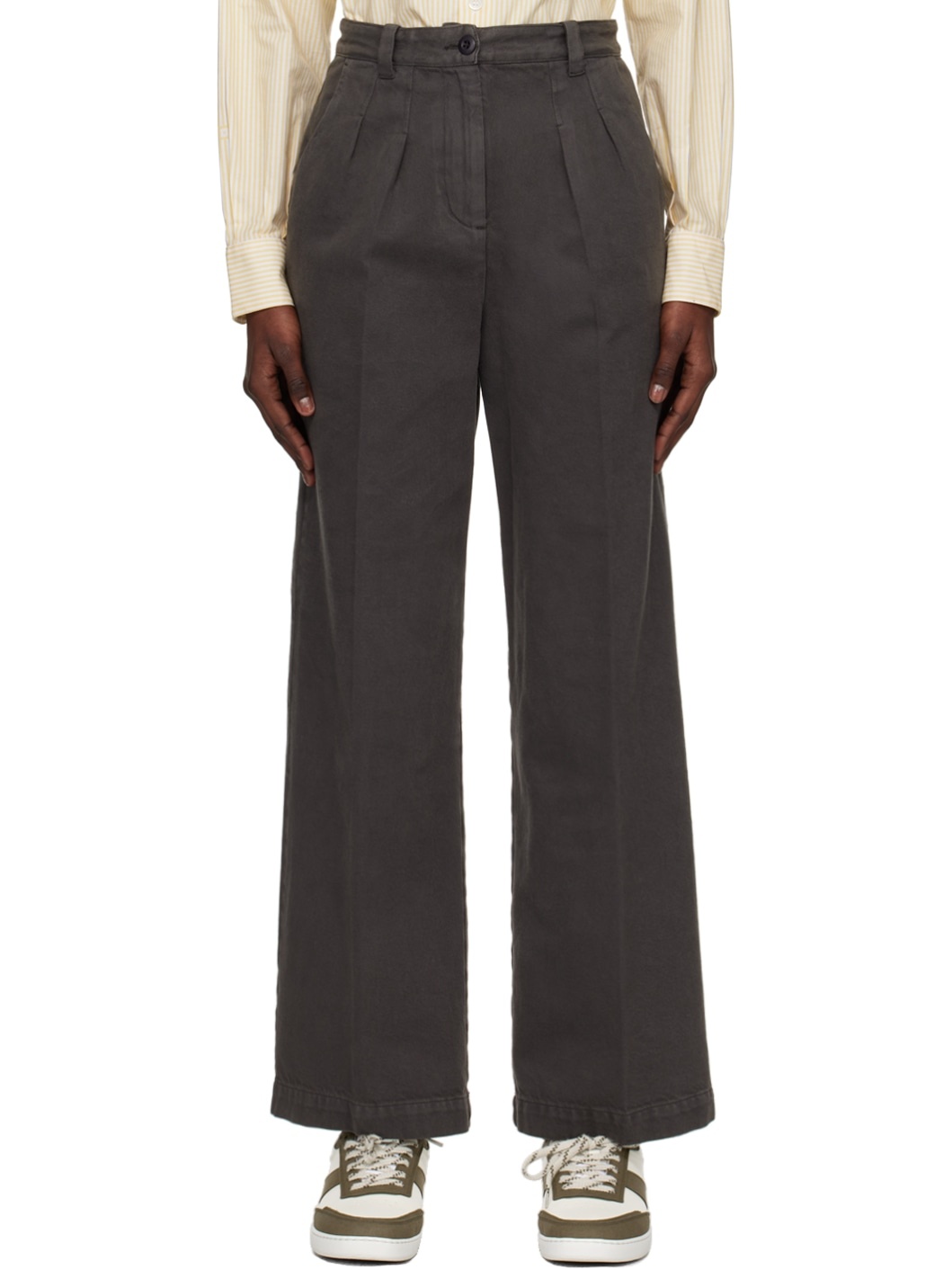 Gray Tressie Trousers - 1