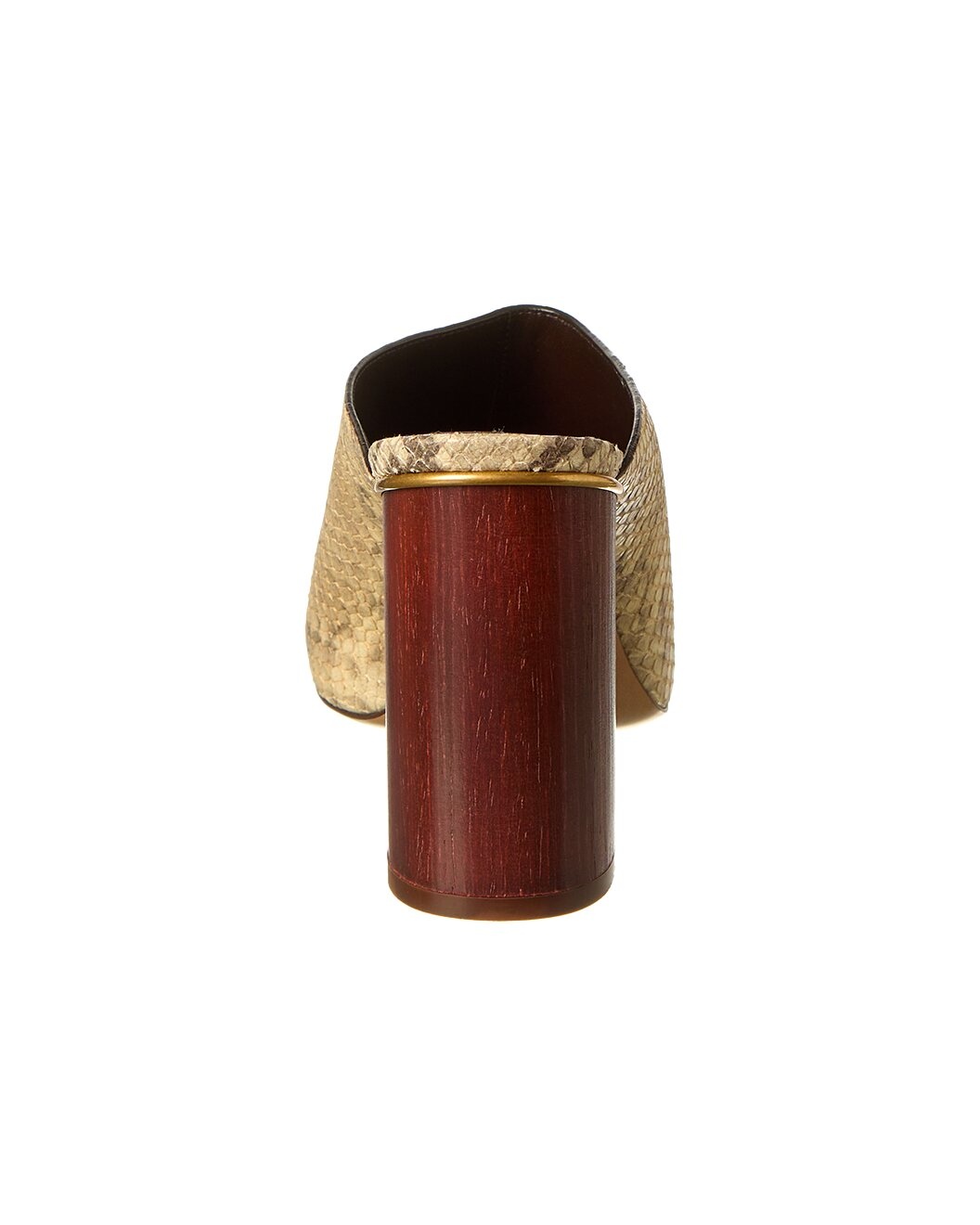 Chloé Ambre Snake-Embossed Leather Mule - 3