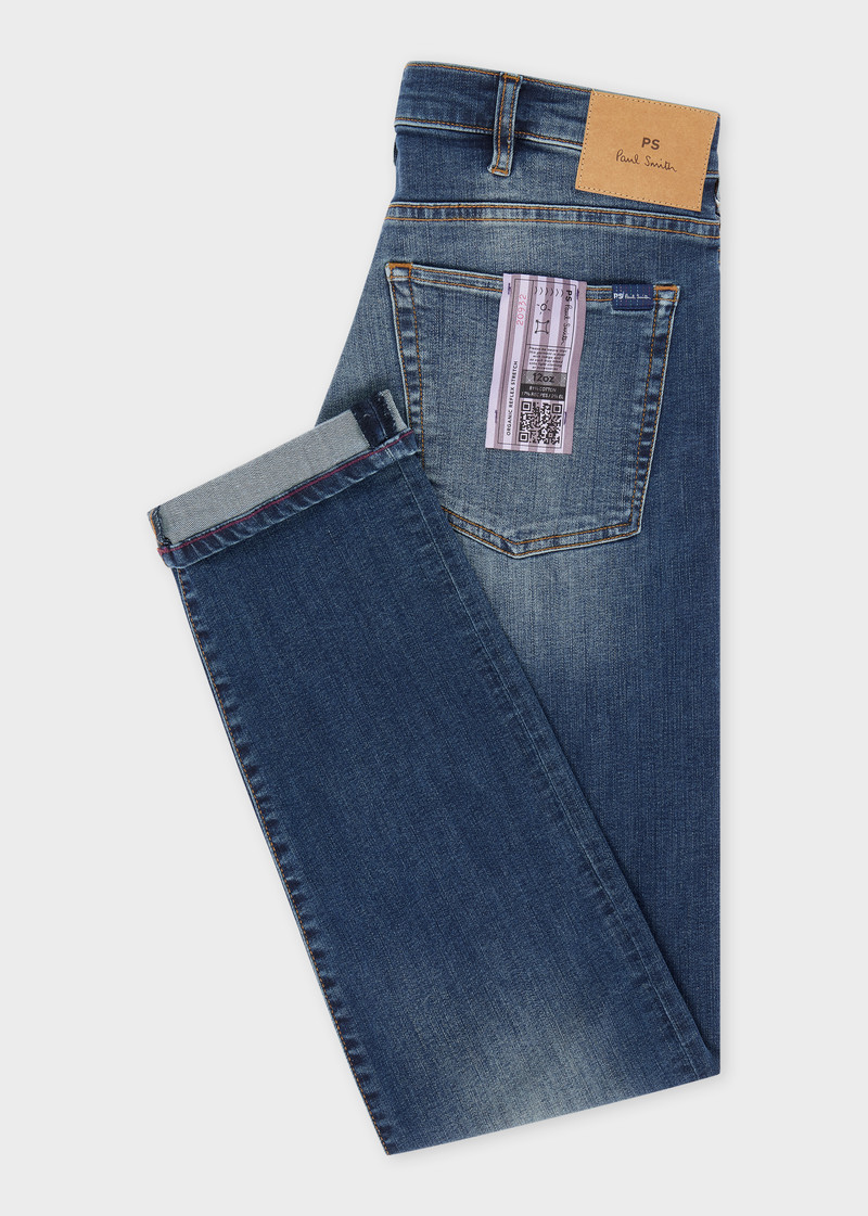 Paul Smith Tapered-Fit Antique Wash 'Organic Reflex Stretch' Jeans outlook