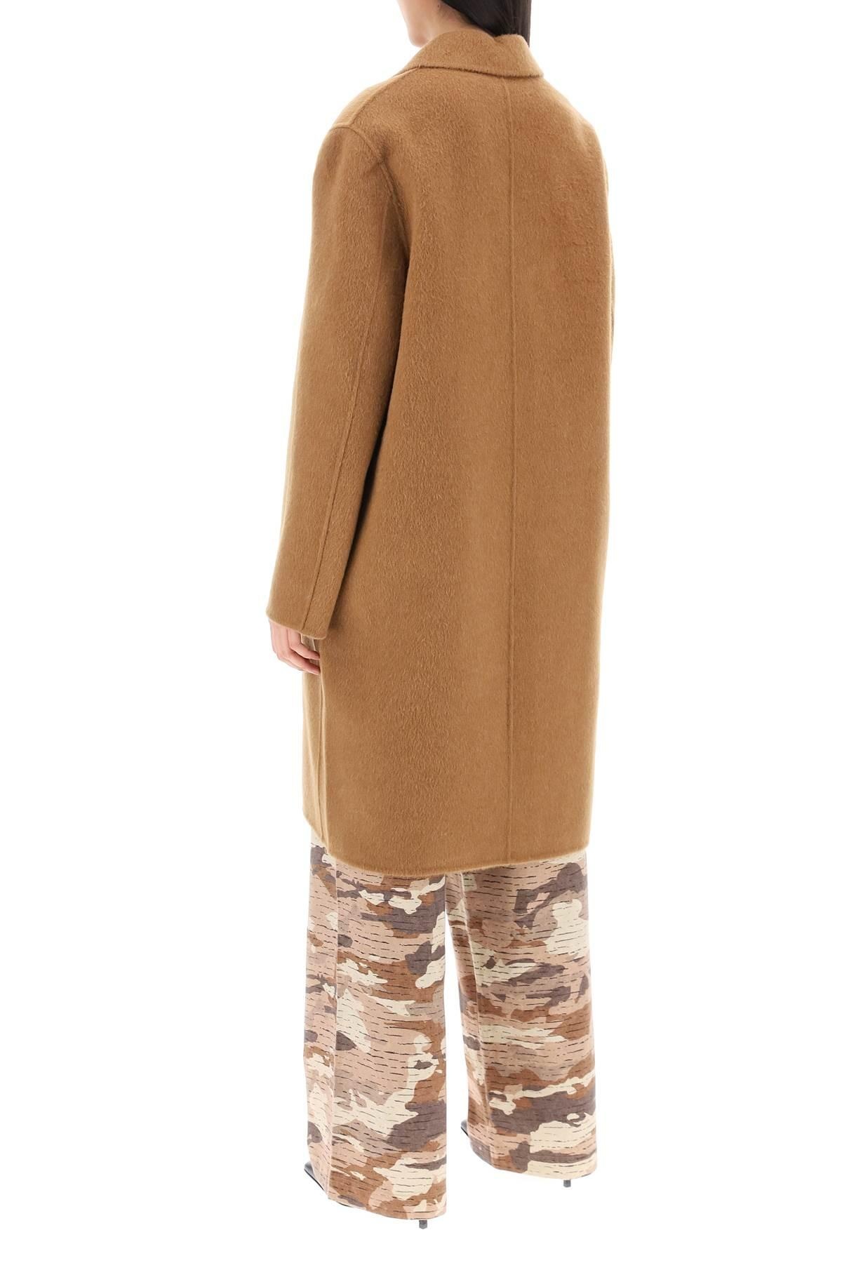 Acne Studios Midi Wool And Alpaca Coat - 4