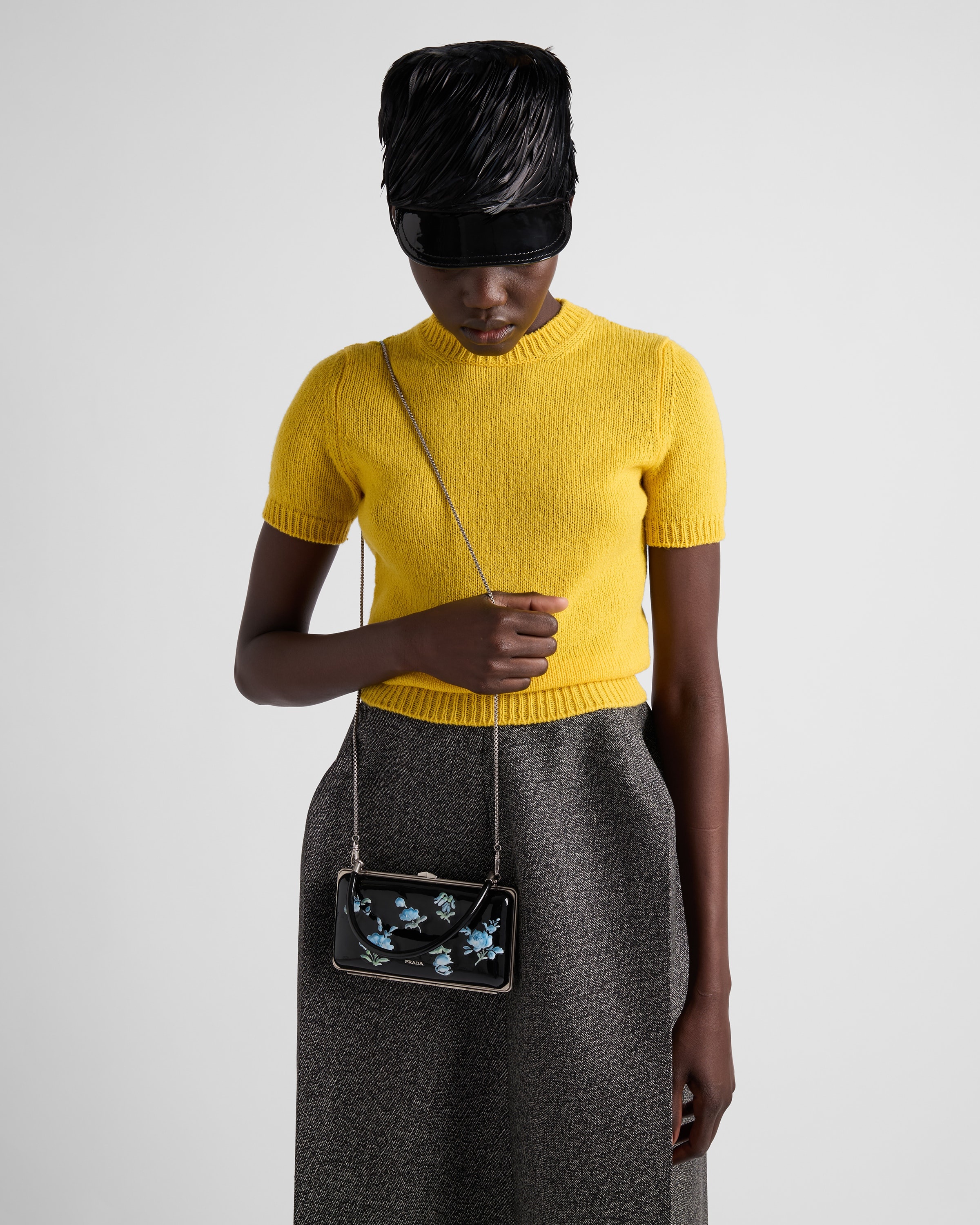 Prada Printed patent leather clutch | REVERSIBLE