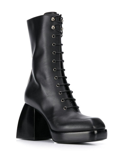 NODALETO lace-up high heel boots outlook