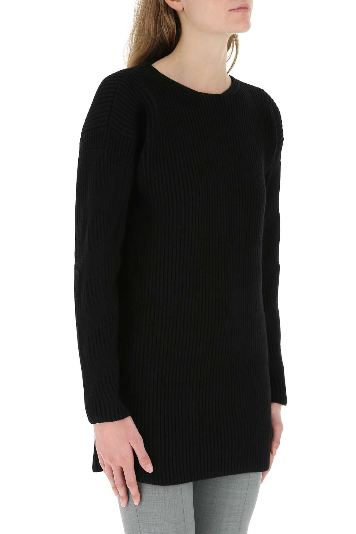 Off White Women Black Wool Sweater - 3