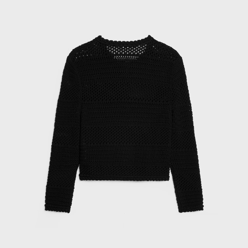 CELINE cardigan jacket IN cotton crochet outlook