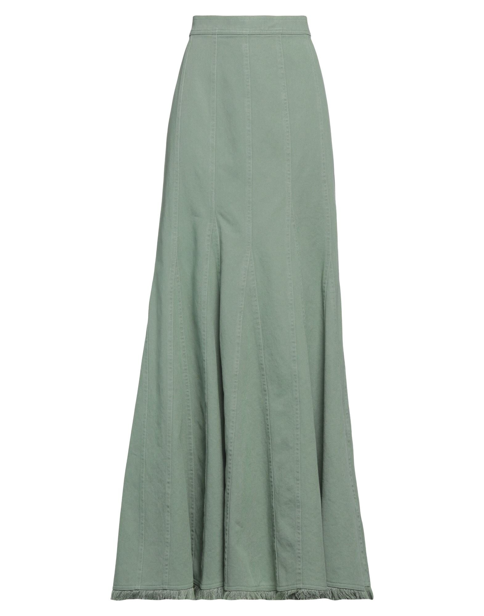 Military green Women's Denim Skirt - 1