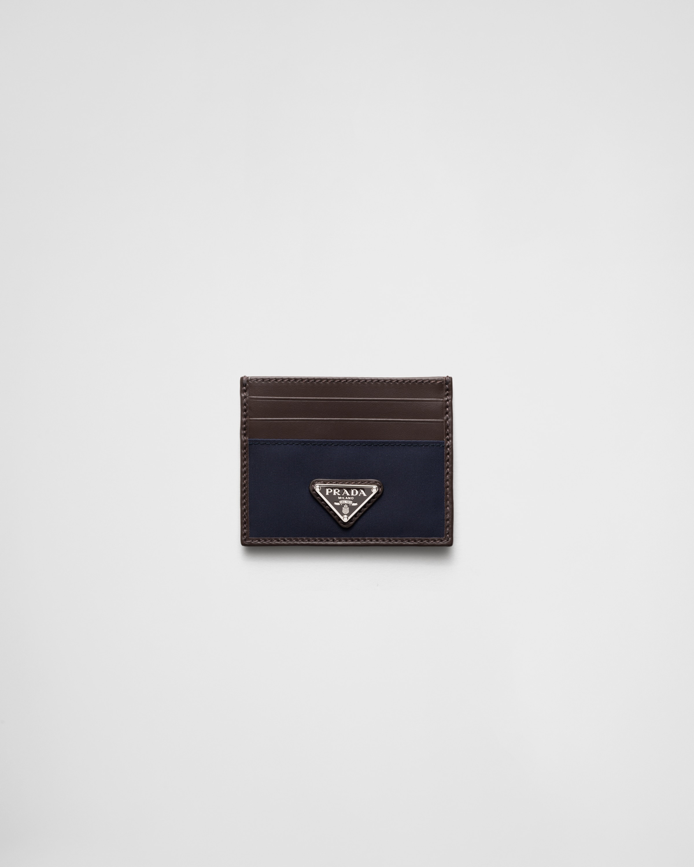 Re-Nylon and leather card holder - 1