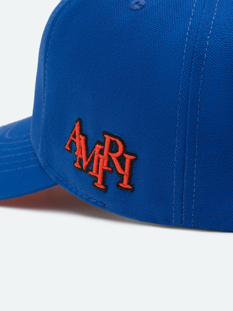 XO FULL CANVAS HAT- BLUE/ORANGE 5