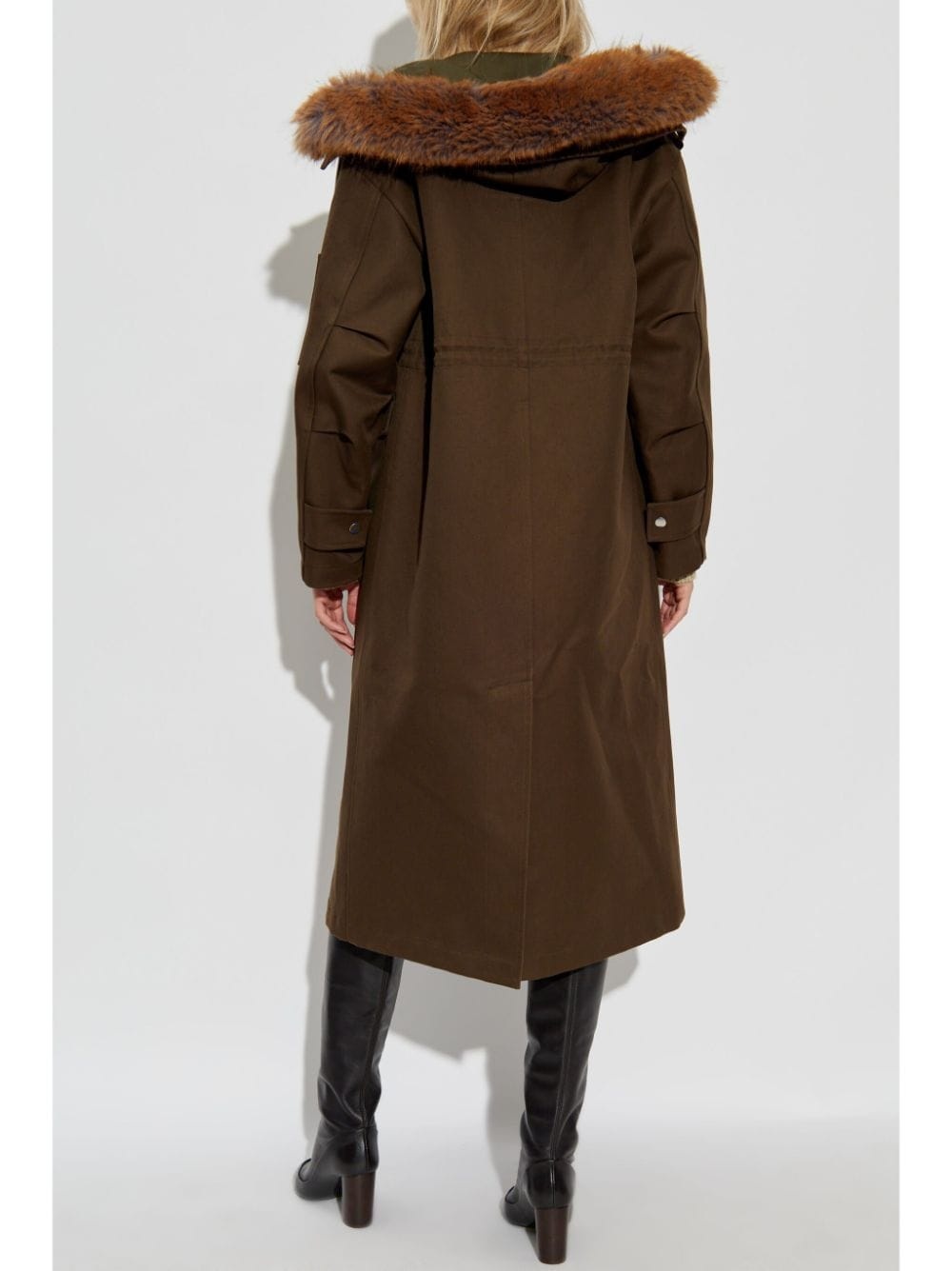 Hooded parka coat - 4