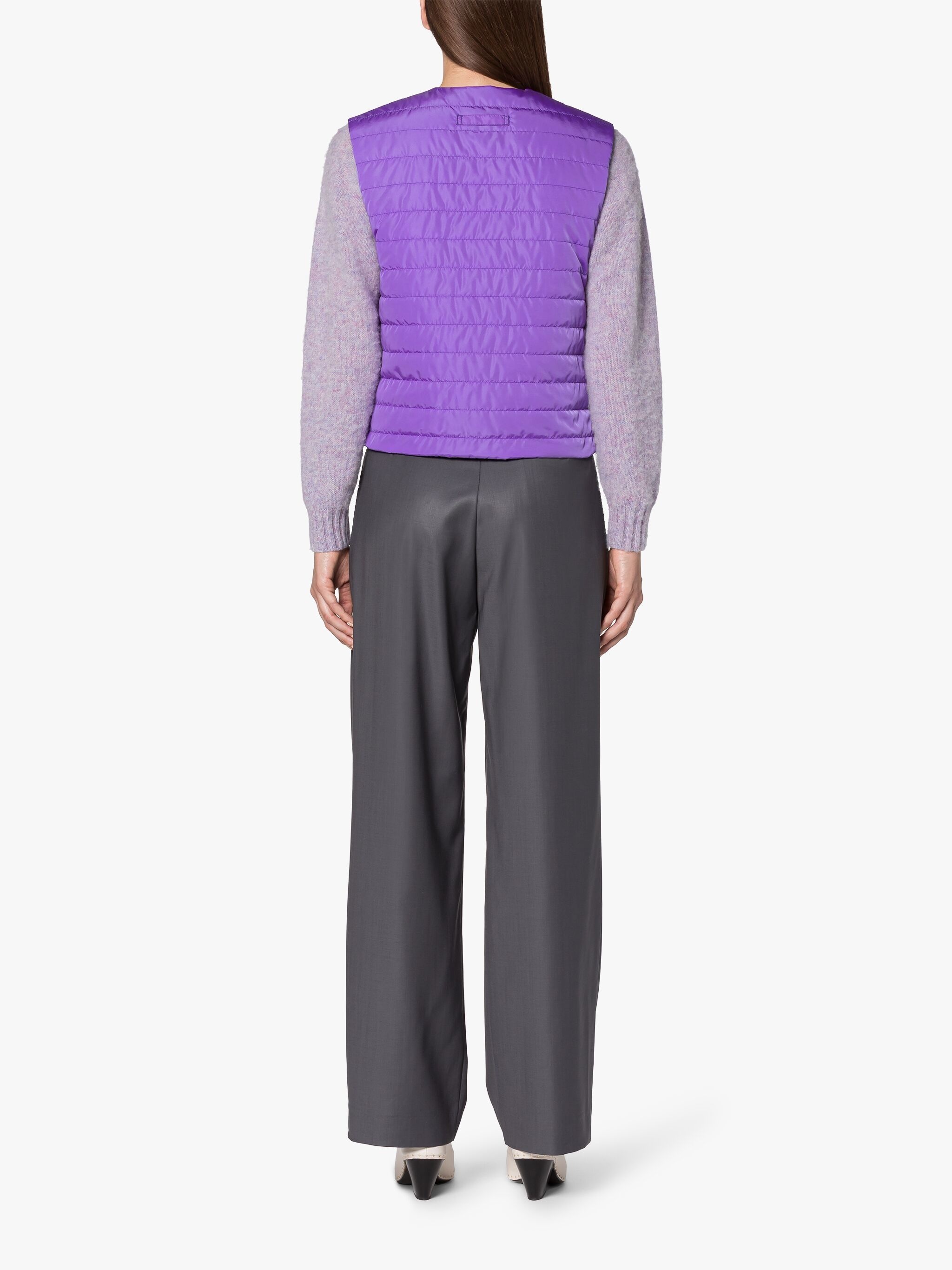 ISABEL PURPLE NYLON LINER VEST - 4