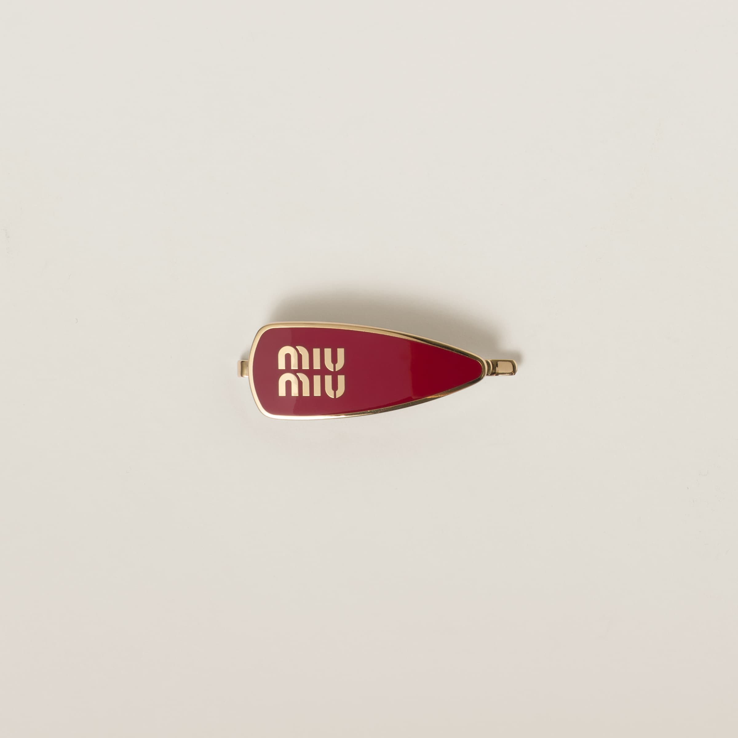 Enameled metal hair clip - 1