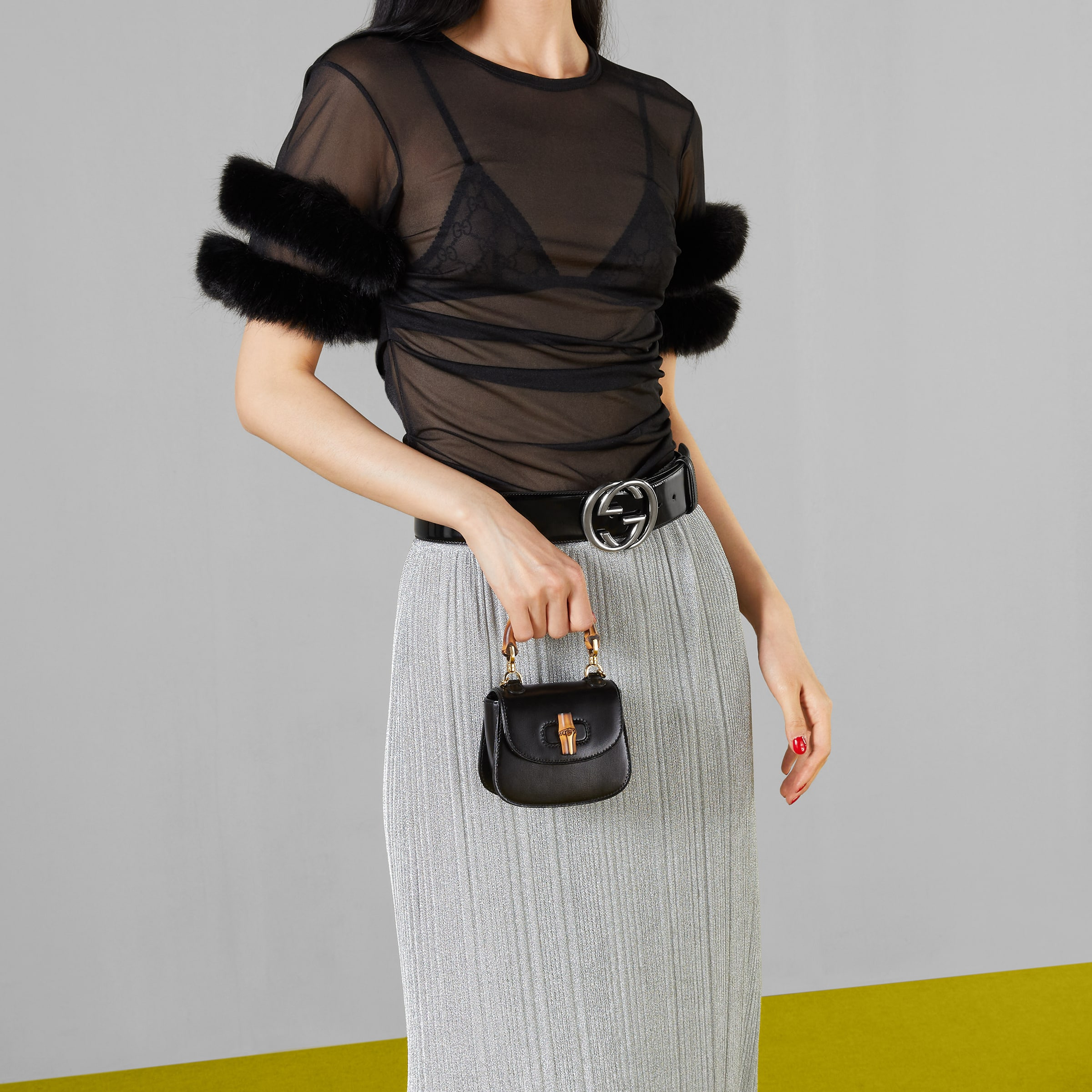 Gucci Bamboo 1947 super mini bag - 3
