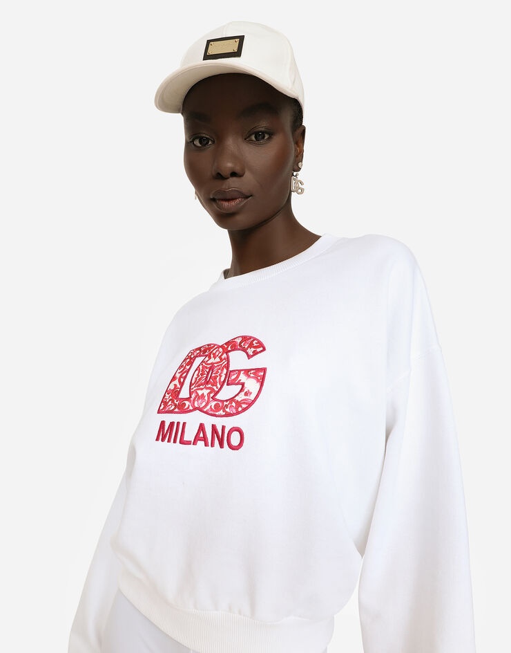 Jersey sweatshirt with DG patch - 4