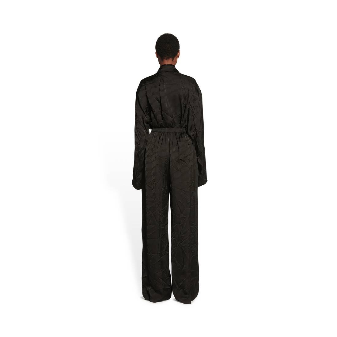 Women's Bb Monogram Pyjama Pants in Black - 4
