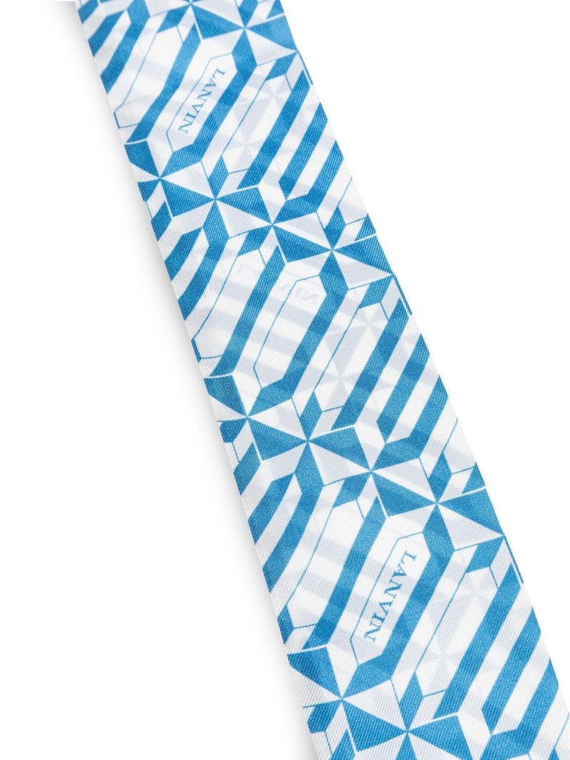 Lanvin geometric print scarf outlook