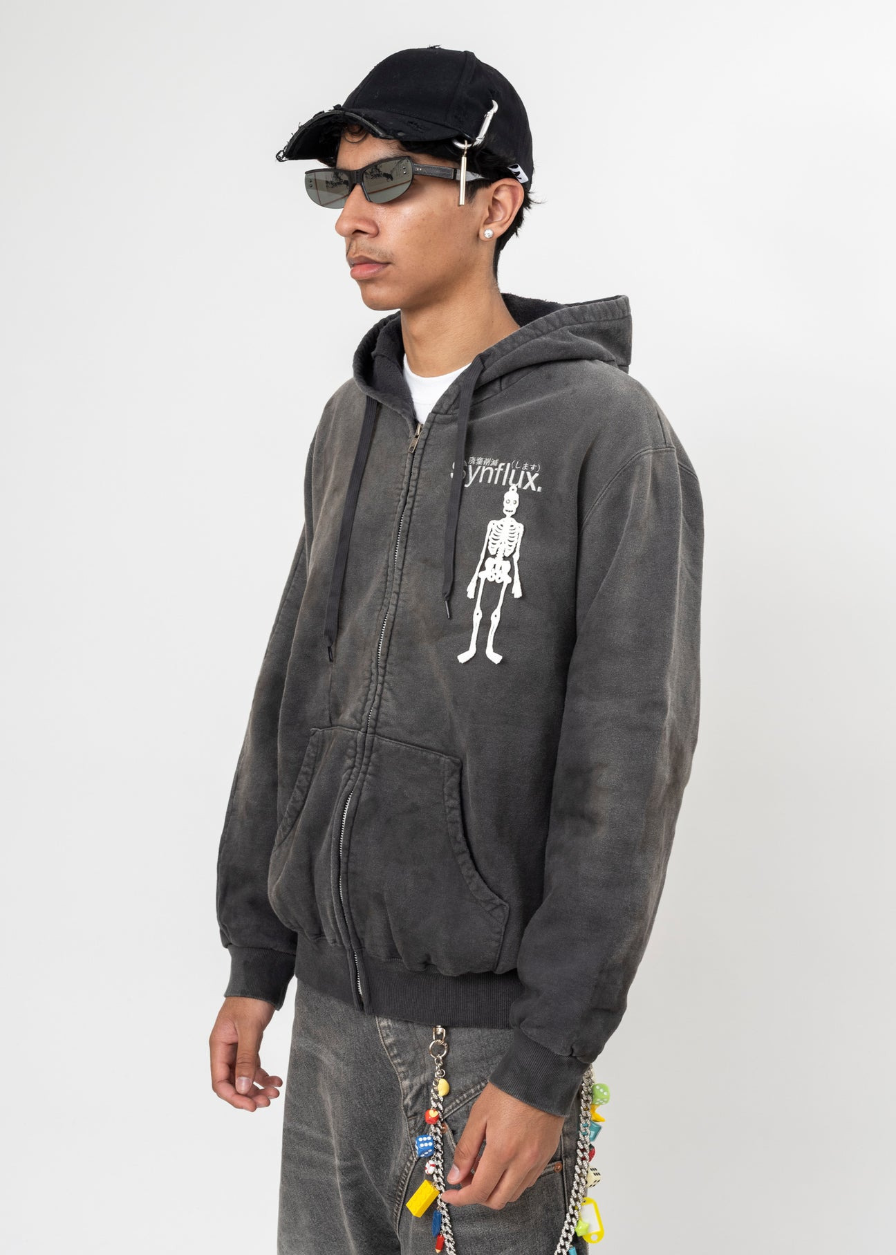 BLACK DOUBLET WASTE-REDUCING ALGORITHM HOODIE - 2