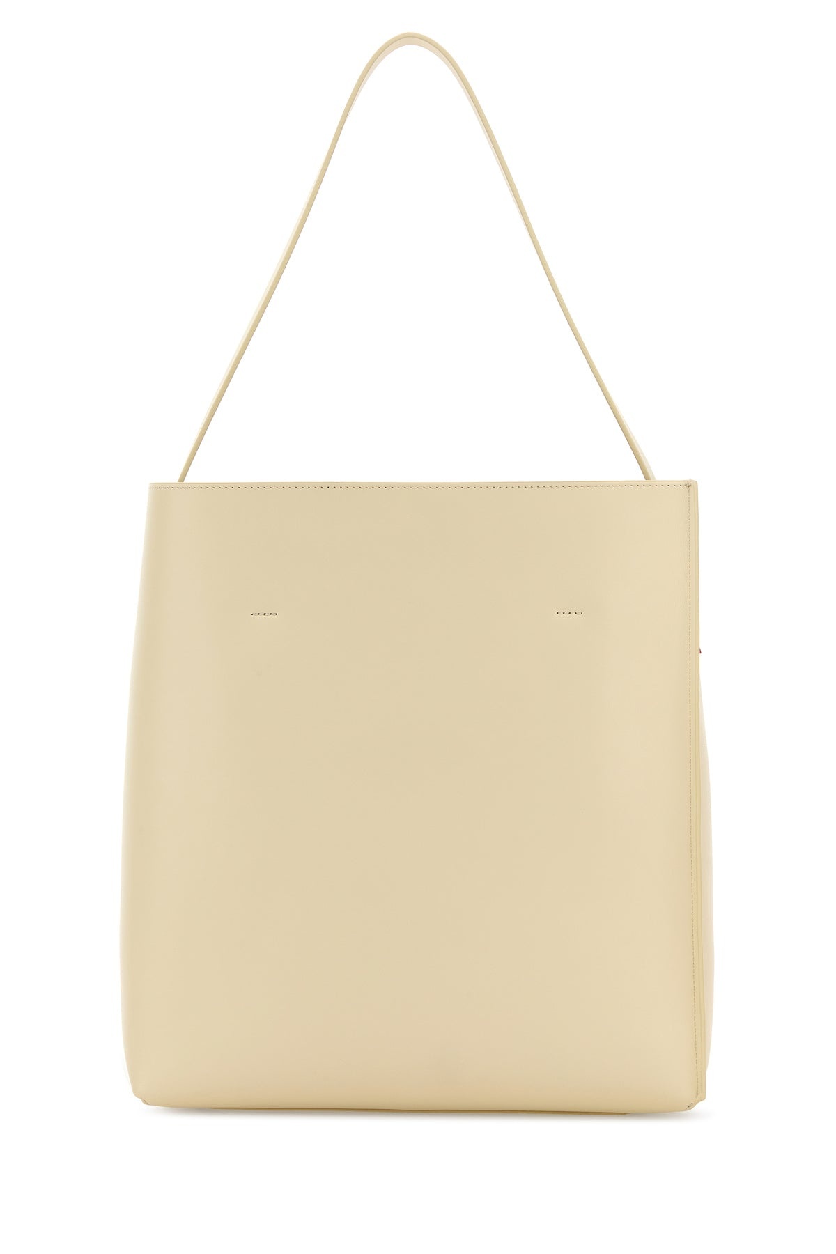 Ivory leather medium Museo shoulder bag - 3