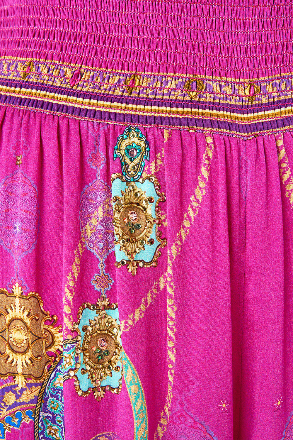 SHIRRED WAIST PANT - 3