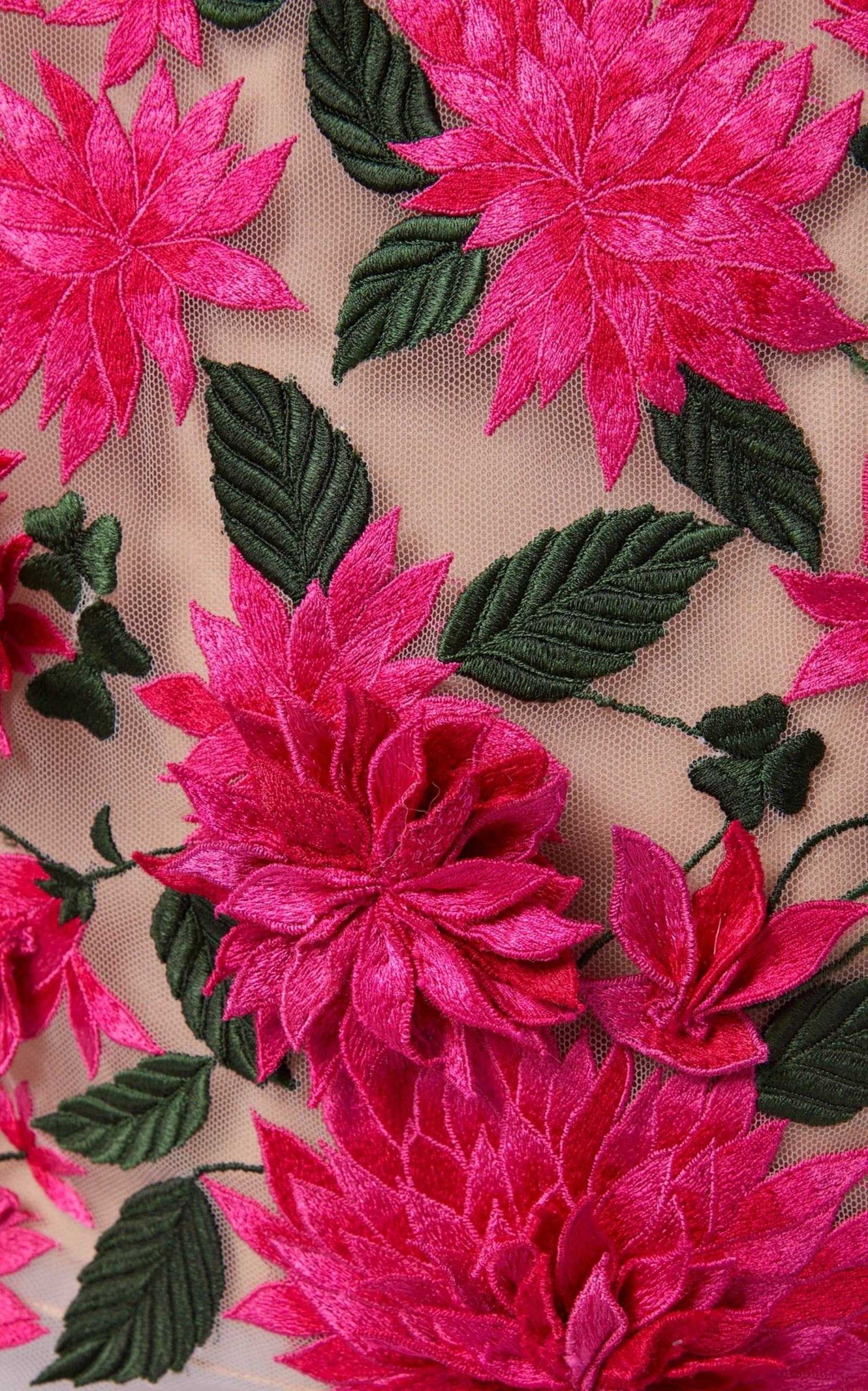 Dahlia Floral-appliqué Mini Dress - 11